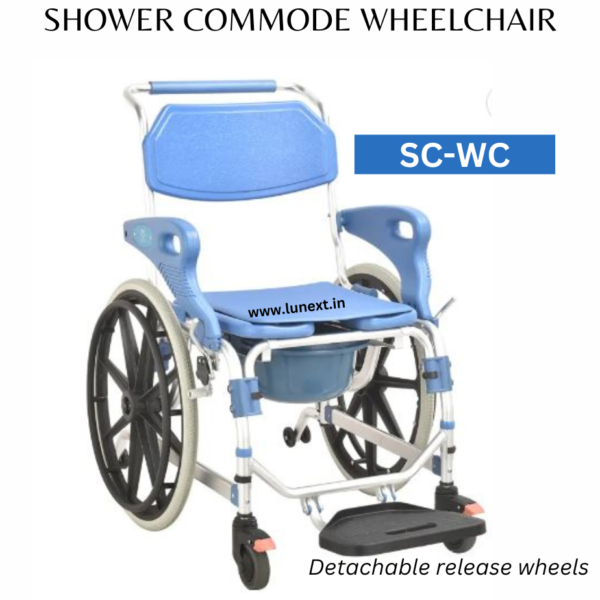 SHOWER COMMODE WHEELCHAIR india