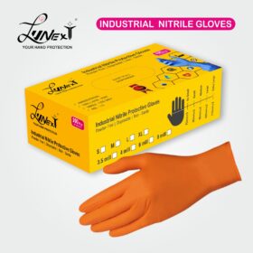 INDUSTRIAL ORANGE NITRILE GLOVES Chennai