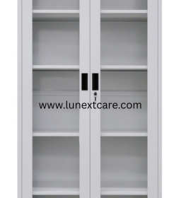Modular Pharmacy rack with Swing glass door
