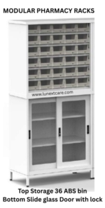 Modular pharmacy rack 36 bin