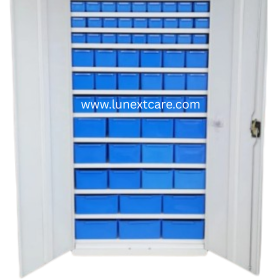 Modular Pharmacy storage rack Lockable Door Swing type