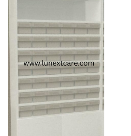 Modular Pharmacy rack with 42 bin